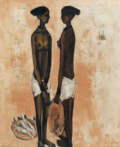 Two Fisherwomen - Canvas Prints