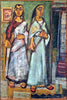 Two Women - Benode Behari Mukherjee - Bengal School Indian Painting - Canvas Prints
