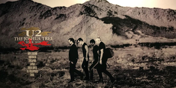 U2 - Joshua Tree Tour 2019 - Live At Mumbai India - Music Concert Poster - Life Size Posters