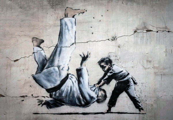 Ukraine - Banksy - Graffiti Street Pop Art Painting Prints - Framed Prints