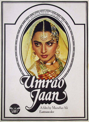 Umrao Jaan - Rekha - Bollywood Classic Movie Poster by Tallenge Store