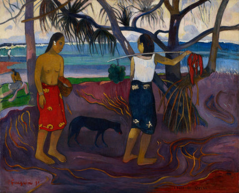 Under the Pandanus by Paul Gauguin