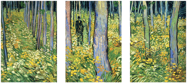 Undergrowth with Two Figures by Vincent van Gogh - Art Panels