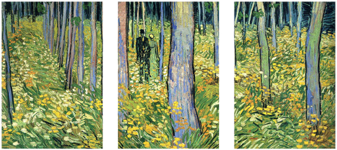 Undergrowth with Two Figures - Art Panels