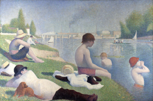 Une baignade à Asnières (Bathers in Asnières) - Canvas Prints