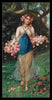 Set Of 2 Hanz Zatzka The Maidens Of the Spring - Framed Canvas  (18 x 36 inches) Each