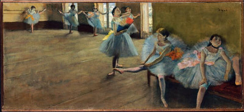 Untitled-( Ballerinas With Broken Legs) - Large Art Prints by Edgar Degas