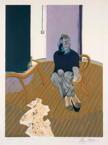 Untitled -Dyer Crouching - Large Art Prints by Francis Bacon