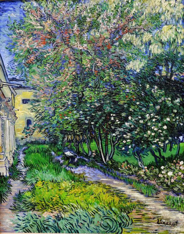 Untitled - (Garden) - Canvas Prints by Vincent Van Gogh