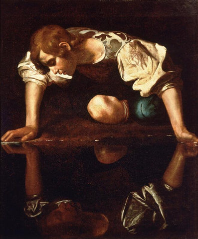 Narcissus - Large Art Prints by Caravaggio