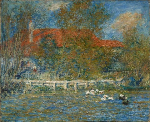Duck Pond - Large Art Prints by Pierre-Auguste Renoir