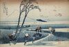 Gust Of Wind or Ejiri in Suruga Province (From The Series Thirty-six Views of Mount Fuji) - Katsushika Hokusai  - Japanese Ukioye Woodblock Masterpiece - Framed Prints