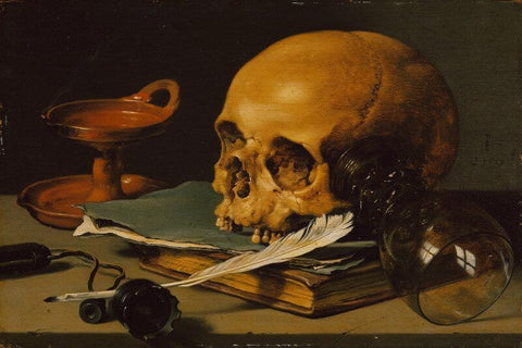 Untitled - (Skull Still Life) - Posters by Tallenge Store