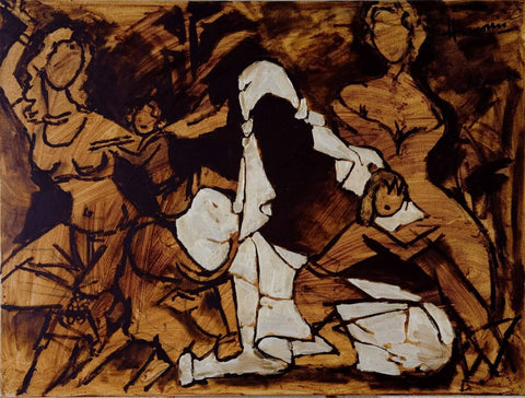 Untitled (3 Ms) - Posters by M F Husain