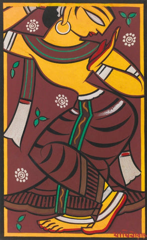 Untitled (Dancing Gopi) - Posters by Jamini Roy