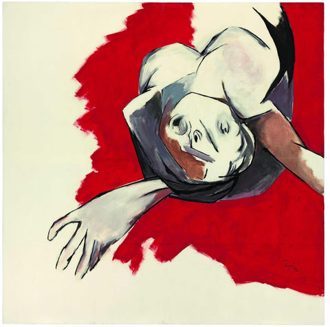 Untitled (Falling Figure), 1992 - Posters by Tyeb Mehta