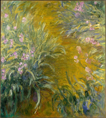 Untitled - Flower Bushes - Posters by Claude Monet