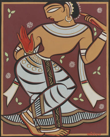 Untitled (Gopini) - Large Art Prints by Jamini Roy