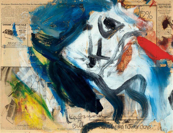 Untitled, On Newspaper - Willem de Kooning - Abstract Expressionist Painting - Large Art Prints