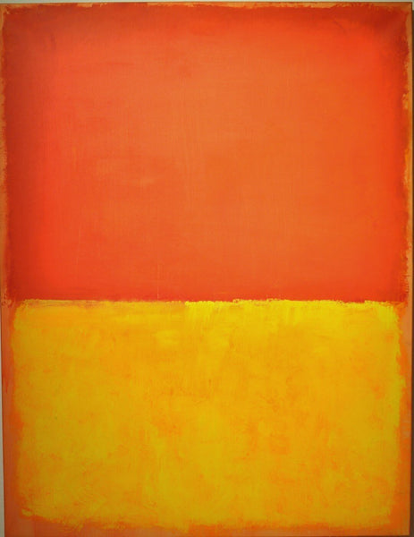 Untitled (Orange And Yellow) - Canvas Prints