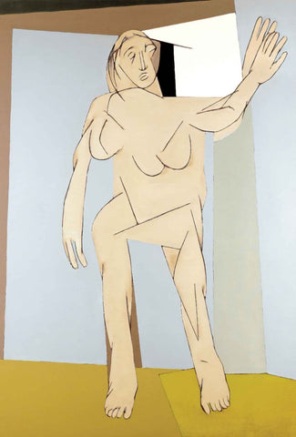 Untitled (Standing Figure) - Canvas Prints by Tyeb Mehta