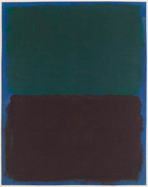 Untitled (Teal, Burgandy, Blue) - Large Art Prints