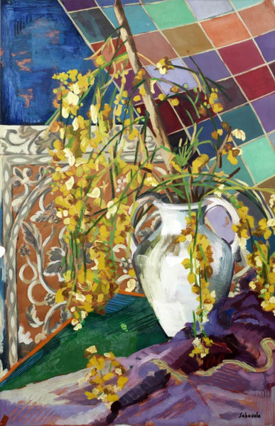 Untitled (White Vase) - Art Prints