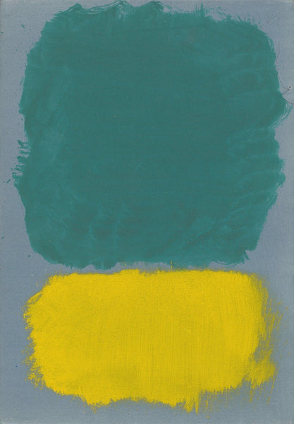 Untitled (Yellow, Teal, Gray) - Large Art Prints