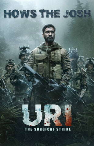 Uri - Hows The Josh - Bollywood Patriotic Hindi Movie Poster - Art Prints