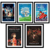 Set of 10 - Studio Ghibli Japanaese Animated Movie Posters Set - Framed Poster Paper (12 x 17 inches) each