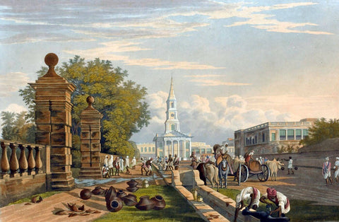 VIEWS OF CALCUTTA AND ITS ENVIRONS - James Baillie Fraser - c 1826 Vintage Orientalist Paintings of India - Life Size Posters by James Baillie Fraser