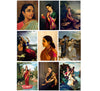 Set of 10 Best of Raja Ravi Varma II Paintings - Poster Paper (12 x 17 inches) each
