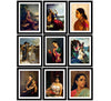 Set of 10 Best of Raja Ravi Varma II Paintings - Framed Poster Paper (12 x 17 inches) each