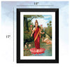 Set of 10 Best of Raja Ravi Varma II Paintings - Framed Poster Paper (12 x 17 inches) each