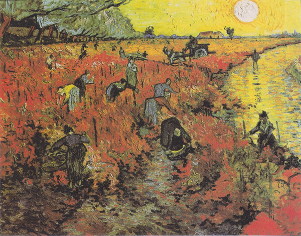 Red Vineyards near Arles - Posters