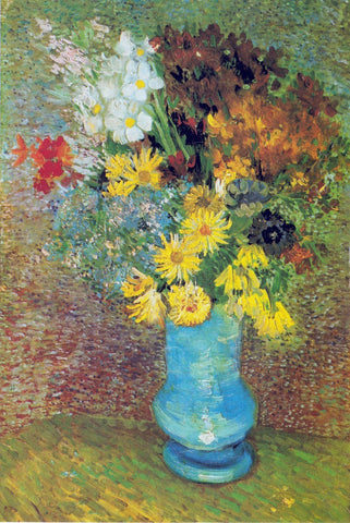 Van Gogh - Vase mit Margeriten und Anemonen - Large Art Prints by Vincent Van Gogh