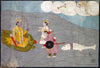 Vanasura's Sons Submit to Krishna - Scene From Krishna Lila - c 1840 Pahari Painting - Framed Prints