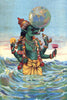 Varah - Vishnu Avatar - Raja Ravi Varma Oleograph Print - Vintage Indian Art - Canvas Prints
