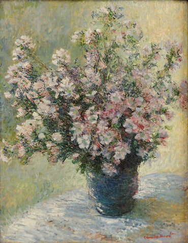 Vase of Flowers (Vase de fleurs) - Claude Monet Painting – Impressionist Art by Claude Monet