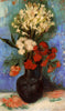 Vase With Carnations And Other Flowers (Vase Mit Nelken Und Anderen Blumen) - Vincent Van Gogh - Framed Prints