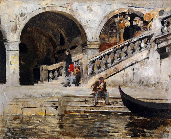 Venice Rialto - Edwin Lord Weeks - Orientalist Artwork Painting