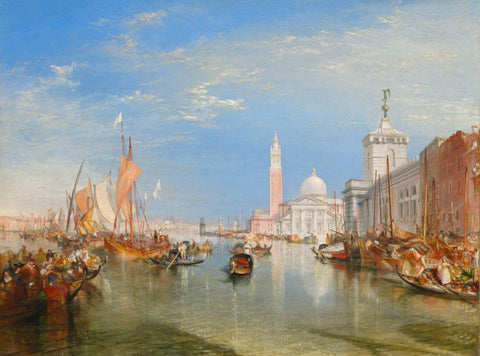 Venice The Dogana and San Giorgio Maggiore Image courtesy of the National Gallery of Art, Washington - Canvas Prints by J. M. W. Turner