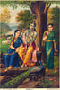 Venolola - Krishna Artwork - G V Venkatesh Rao - Raja Ravi Varma Press Vintage Indian Art Print - Framed Prints