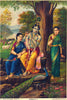 Venolola - Krishna Artwork - G V Venkatesh Rao - Raja Ravi Varma Press Vintage Indian Art Print - Large Art Prints