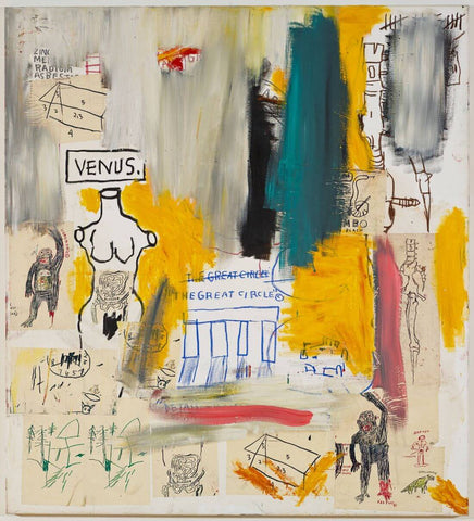 Venus - Jean-Michel Basquiat - Neo Expressionist Painting - Framed Prints