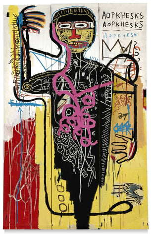 Versus Medici - Jean-Michel Basquiat - Neo Expressionist Painting by Jean-Michel Basquiat