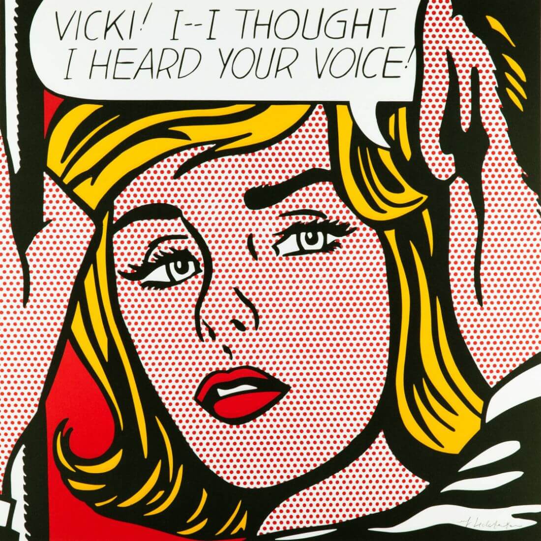 Vicki l Thought I heard Your Voice - Roy Lichtenstein - Pop Art