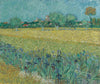 View of Arles with Field of Irises May 1888 Arles Spring - Large Art Prints