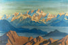 View Of Kanchanjunga - Theodore Howard Somervell - Mountain Landscape Art Painting - Canvas Prints