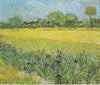 View of Arles with Irises - Canvas Prints
